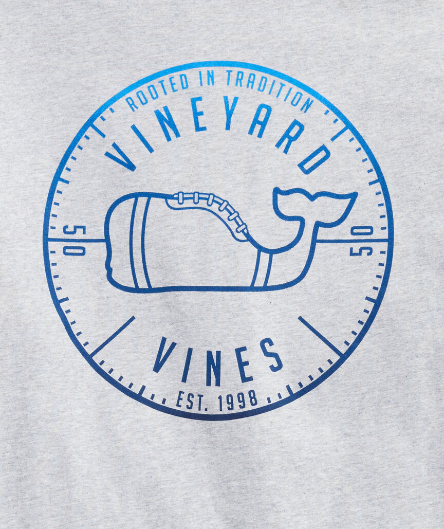 Gradient Football Crest Long-Sleeve Tee