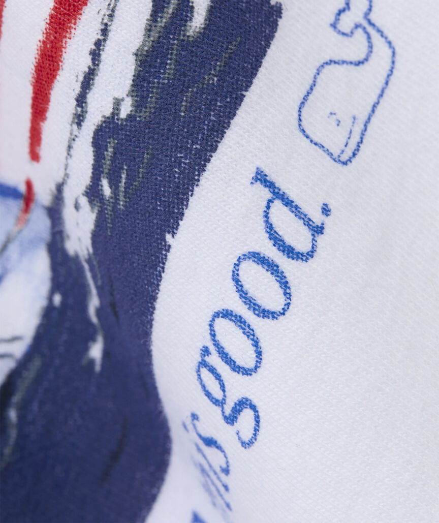 USA Flag Sail Short-Sleeve Pocket Tee