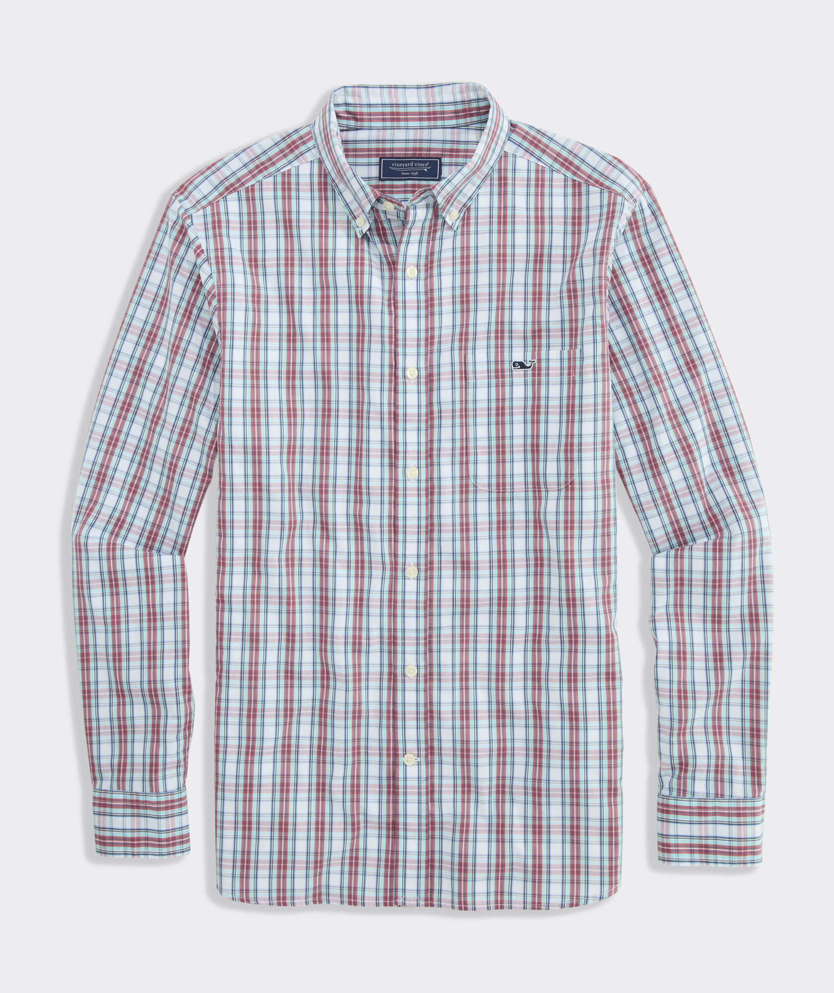 Wavecrest Plaid Perfect Wash Poplin Shirt