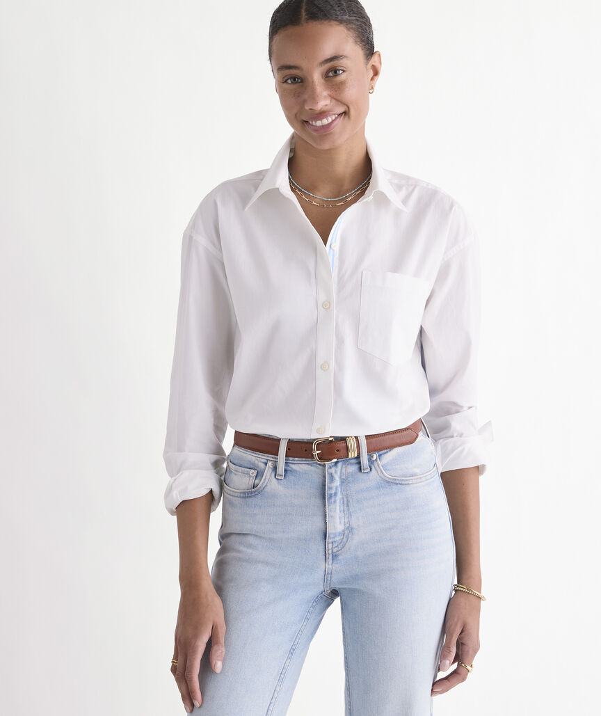 Birdie Grosgrain Button-Down