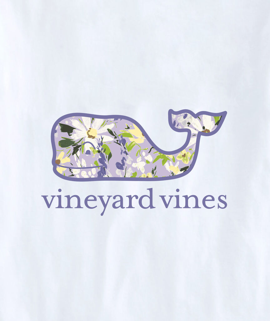 OUTLET Women's Martha's Floral Whale Short-Sleeve Pocket Tee