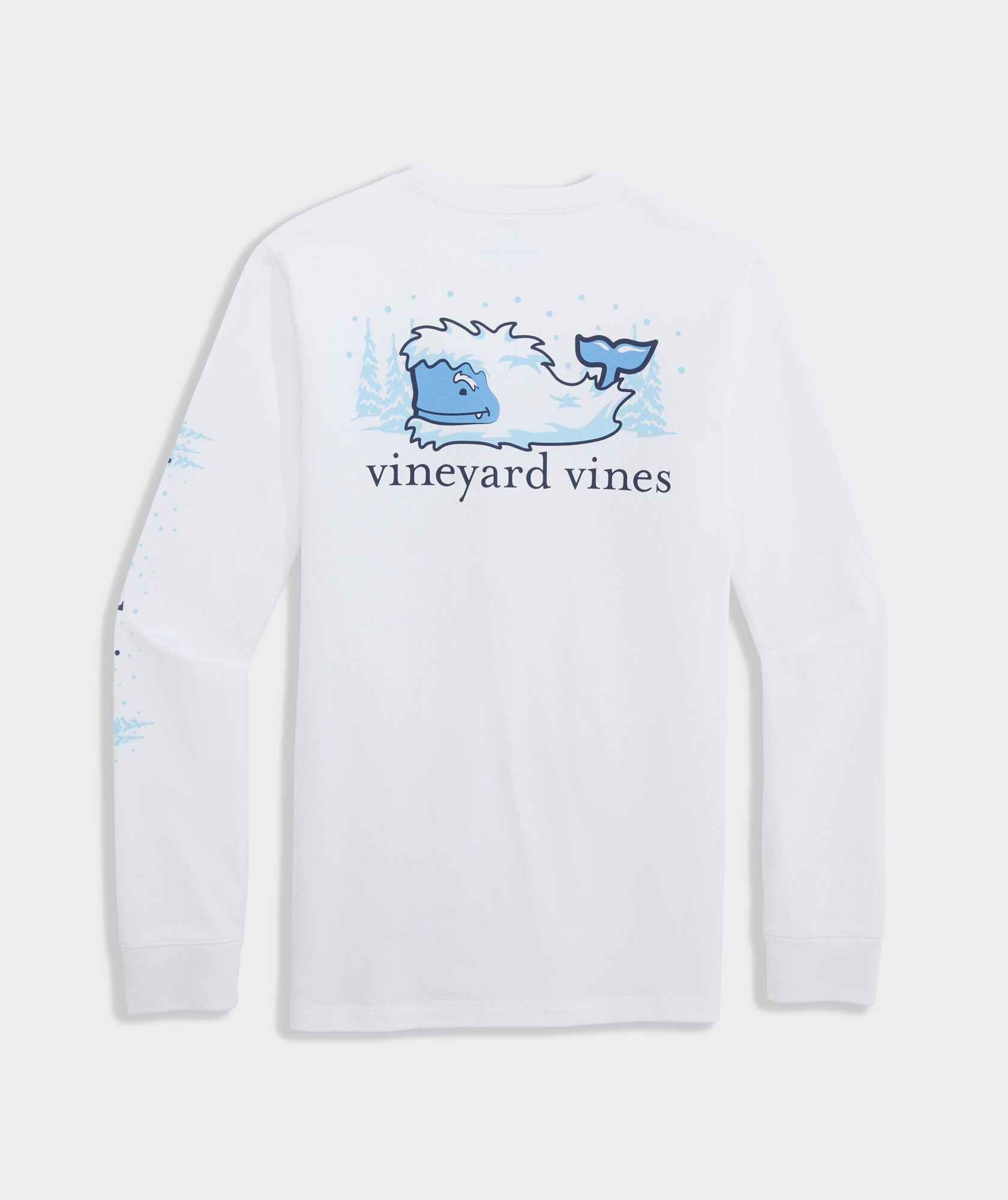 Boys Yeti Whale Long-Sleeve Pocket Tee