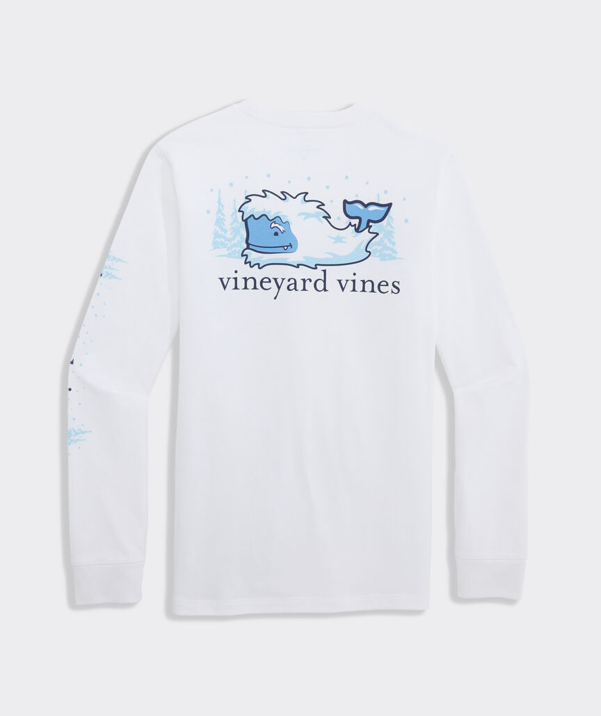 Boys' Yeti Whale Long-Sleeve Pocket Tee