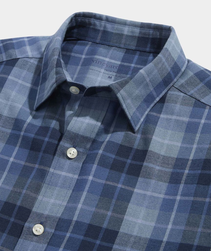 Performance Brushed Tech Twill Brant Point Plaid Shirt