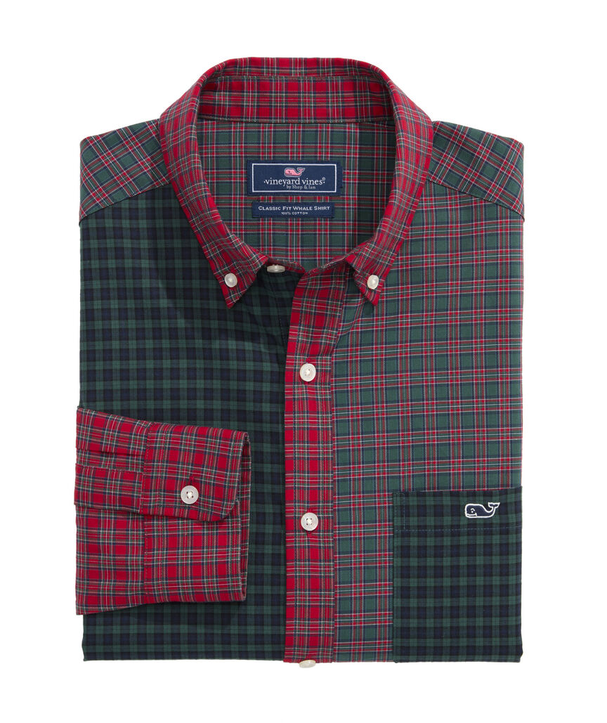 OUTLET Poplin Tartan Party Shirt