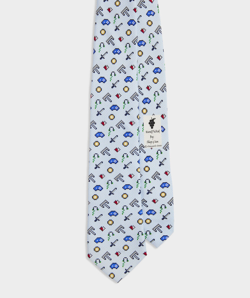 Boys' Pixel Games Silk Tie