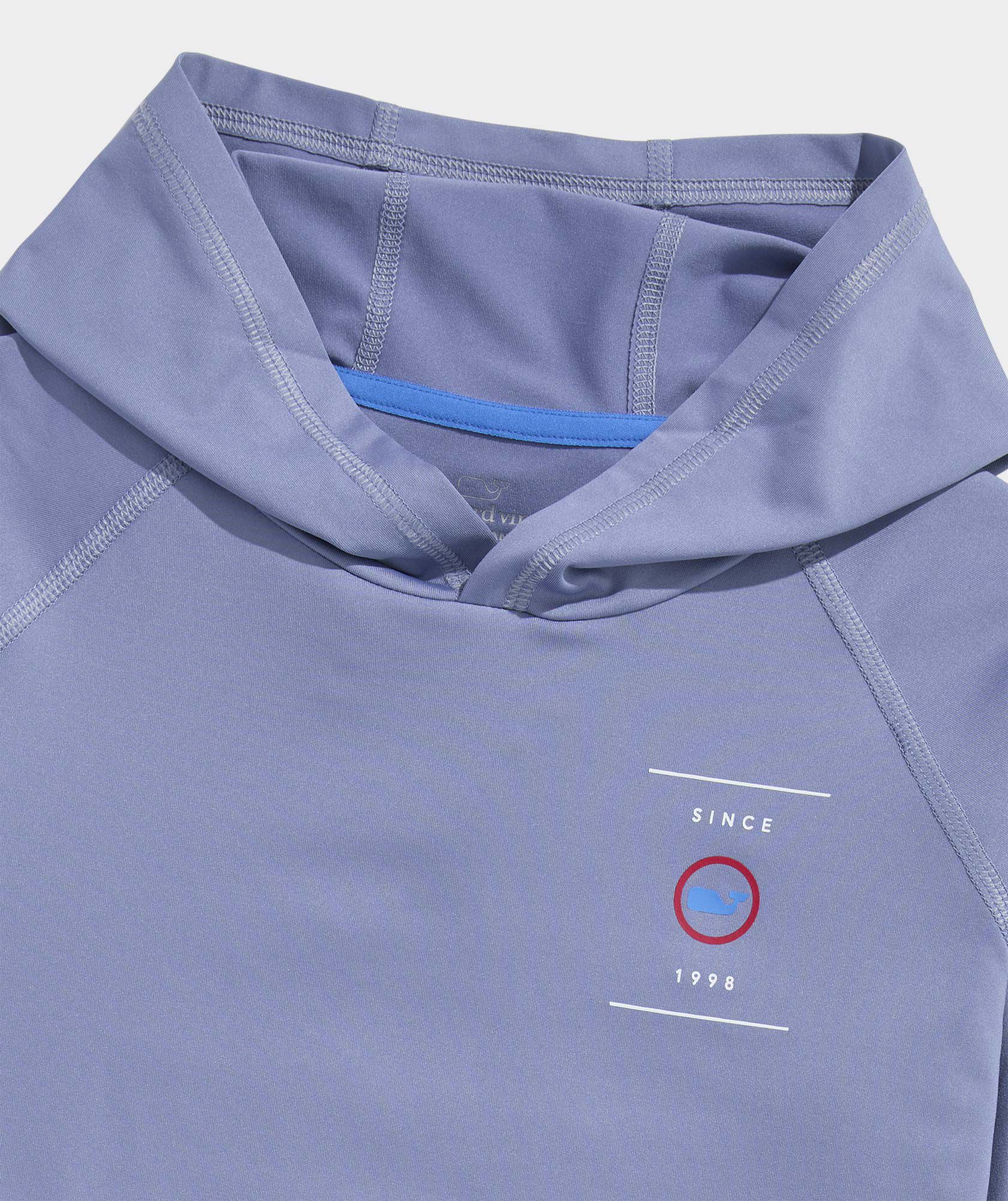 Boys' Performance USA Snowboard Stack Long-Sleeve Harbor Sun Tee