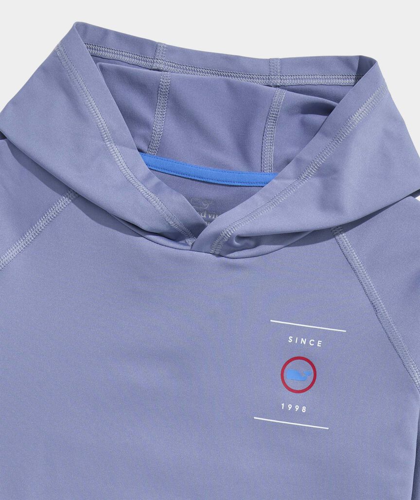 Boys' Performance USA Snowboard Stack Long-Sleeve Harbor Sun Tee