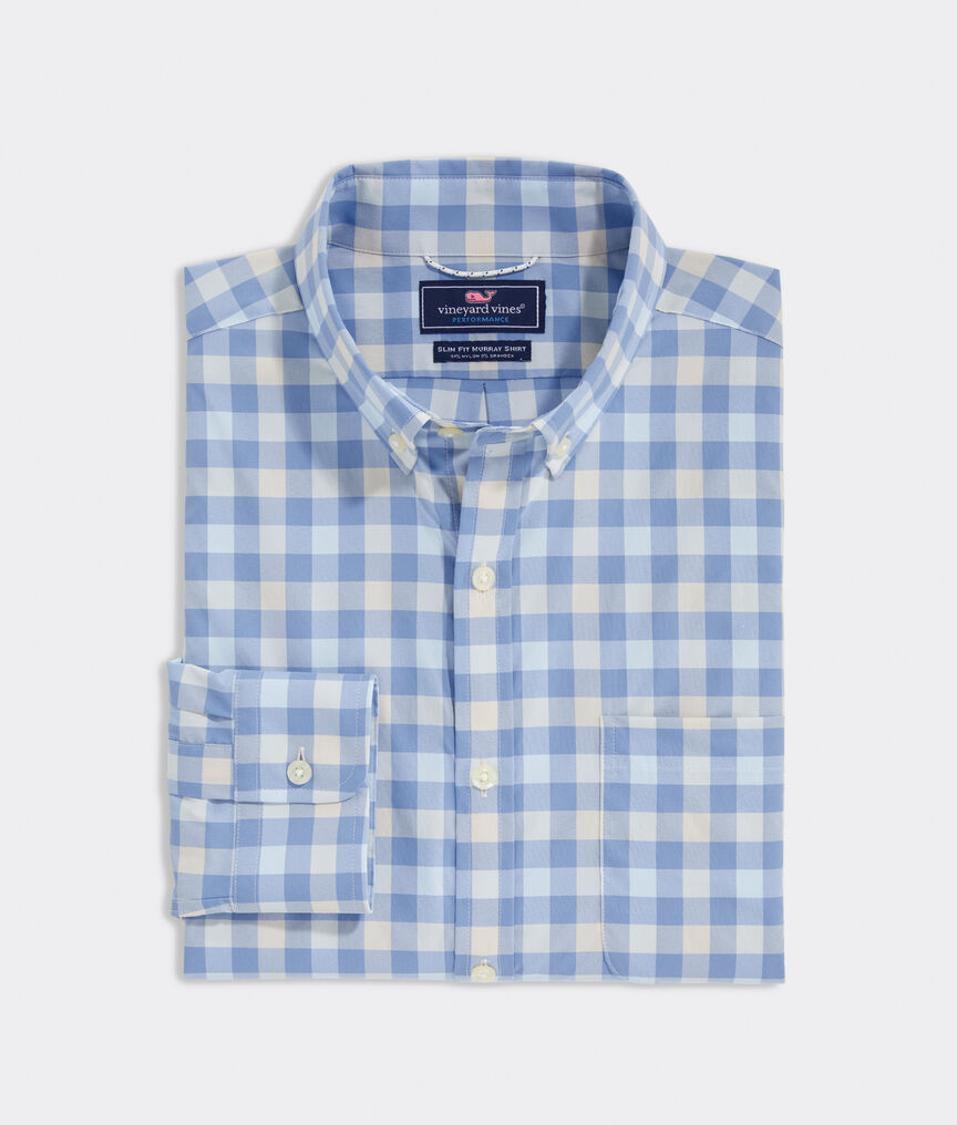 Slim Fit Norton On-The-Go Performance Murray Button-Down Shirt