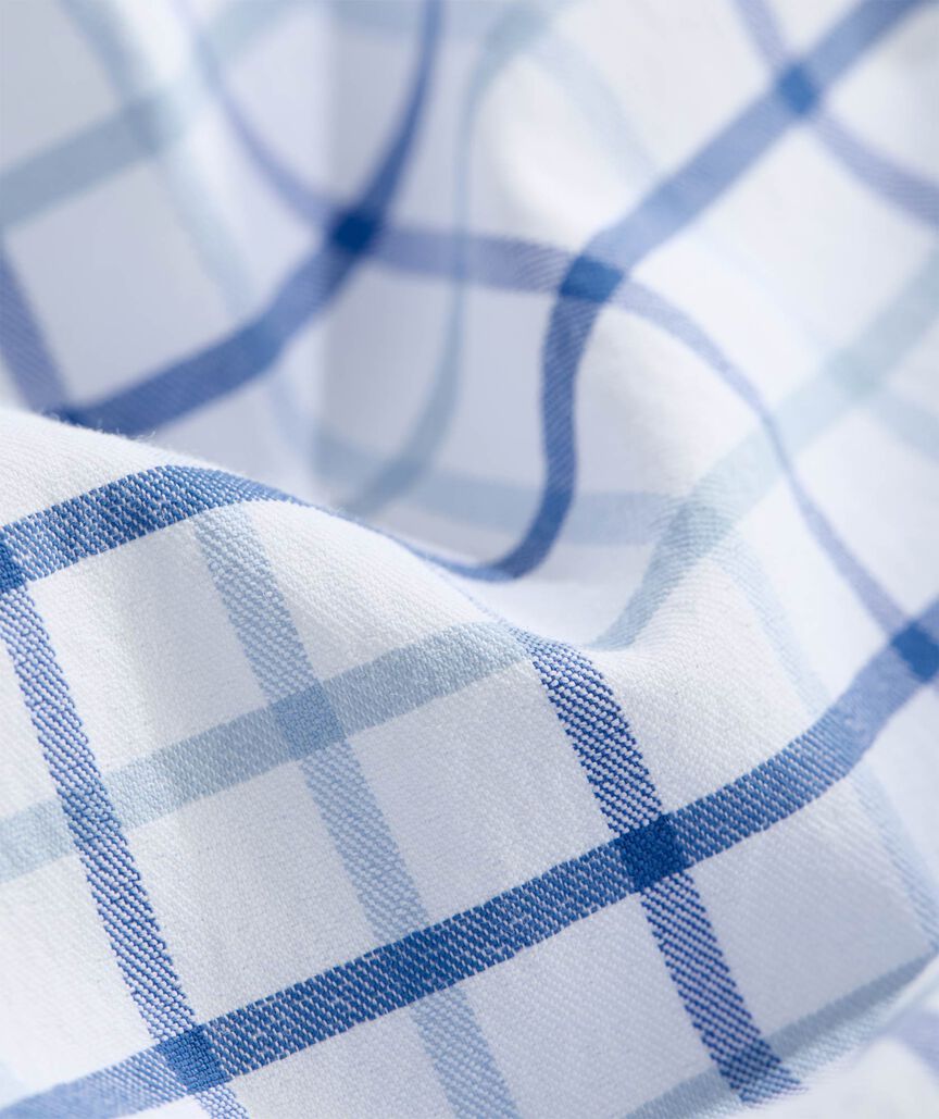 Boys’ Rockland Tattersall Performance Cotton Short-Sleeve Shirt