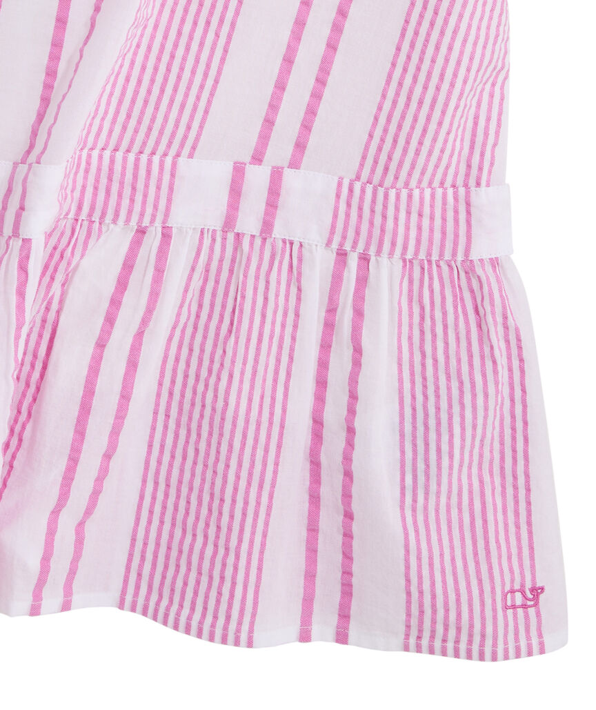 OUTLET Novelty Stripe Flounce Cover-Up