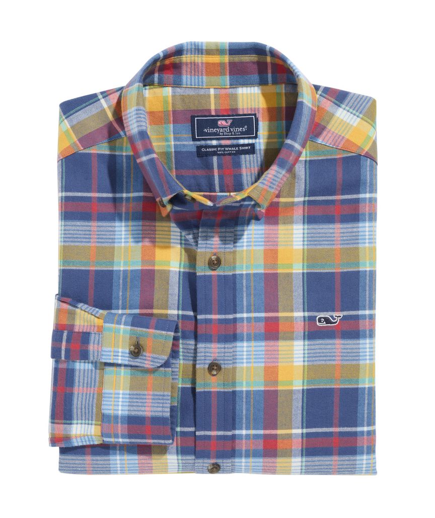 OUTLET Flannel Plaid Shirt