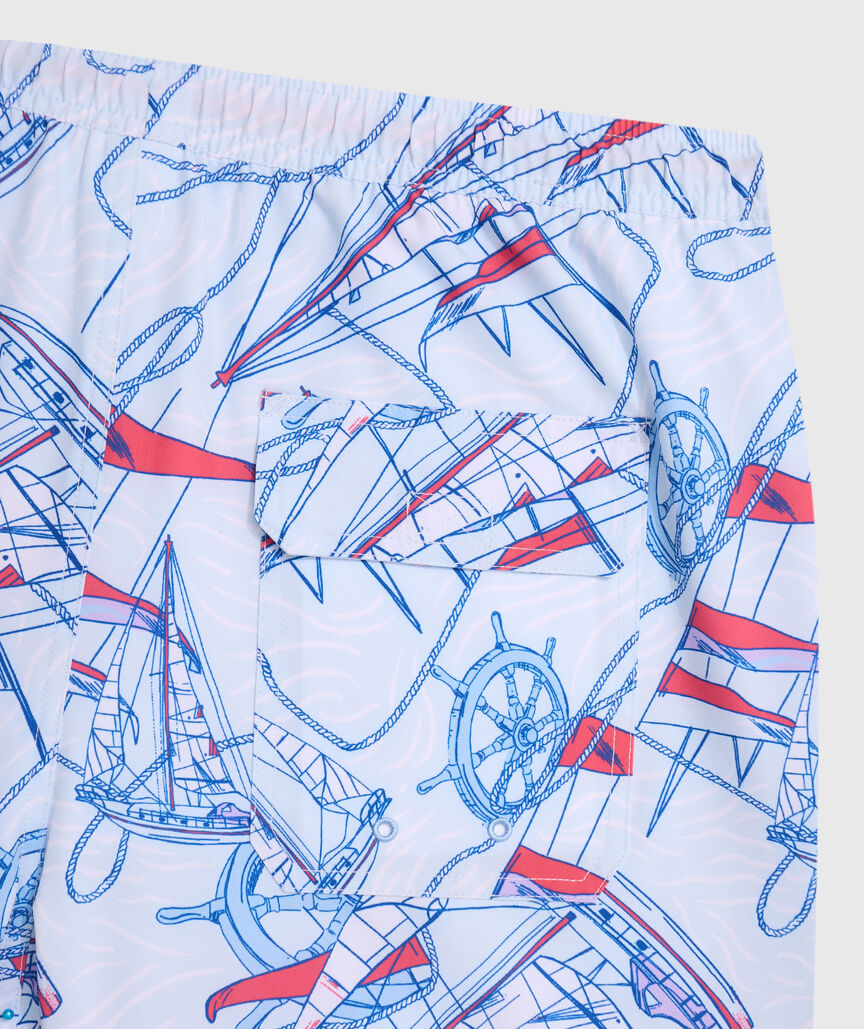 OUTLET 7 Inch Rope Sailing Chappy Swim Trunks