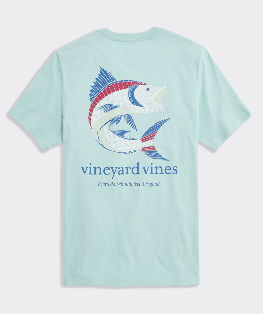Tile Wahoo Fish Short-Sleeve Pocket Tee