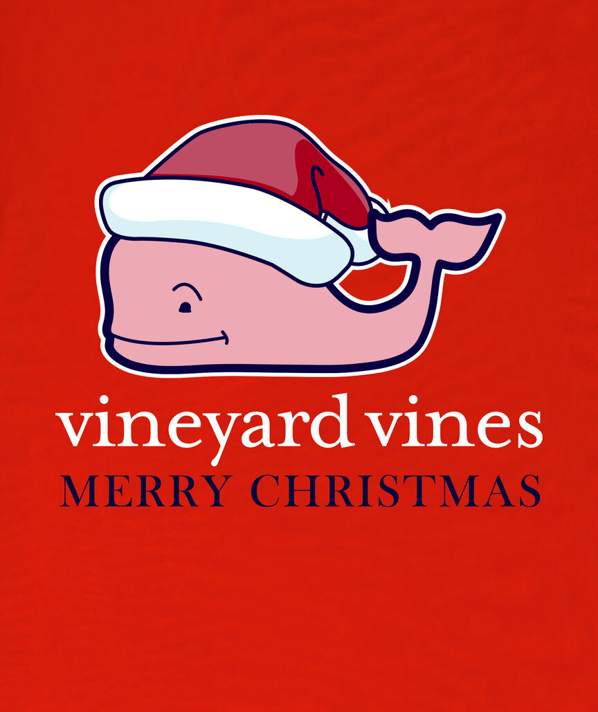 OUTLET Boys' Santa Whale Long-Sleeve Pocket Tee