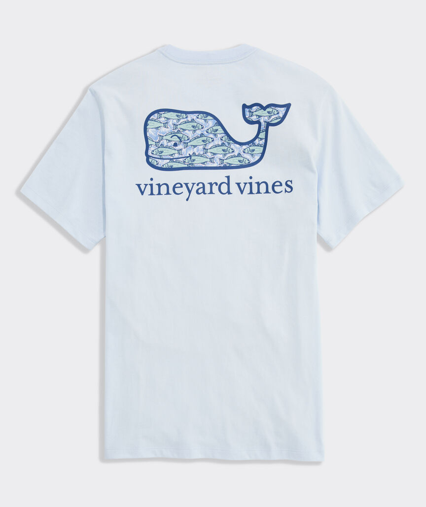 Redfish Whale Short-Sleeve Pocket Tee