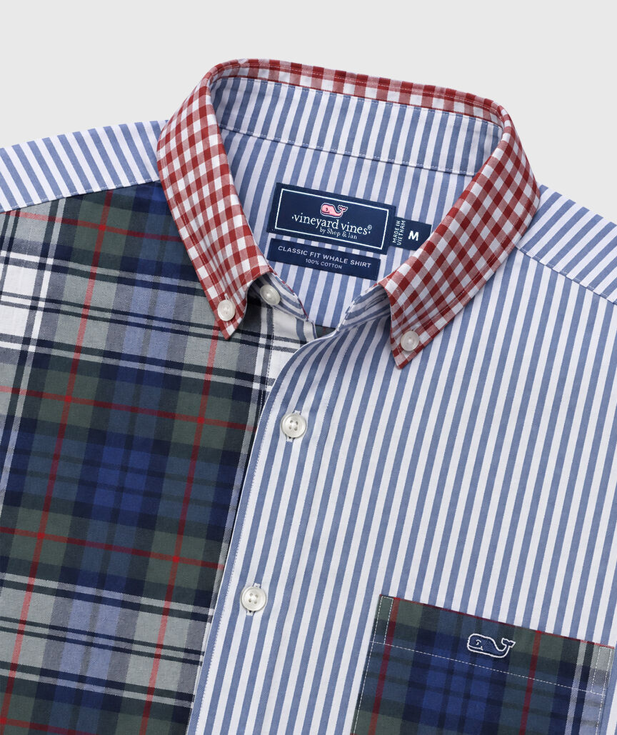 OUTLET Poplin Party Plaid Shirt