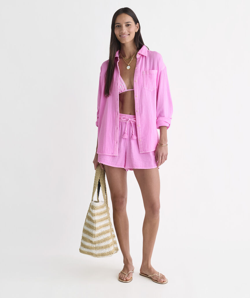 Frankie Gauze Pull-On Shorts