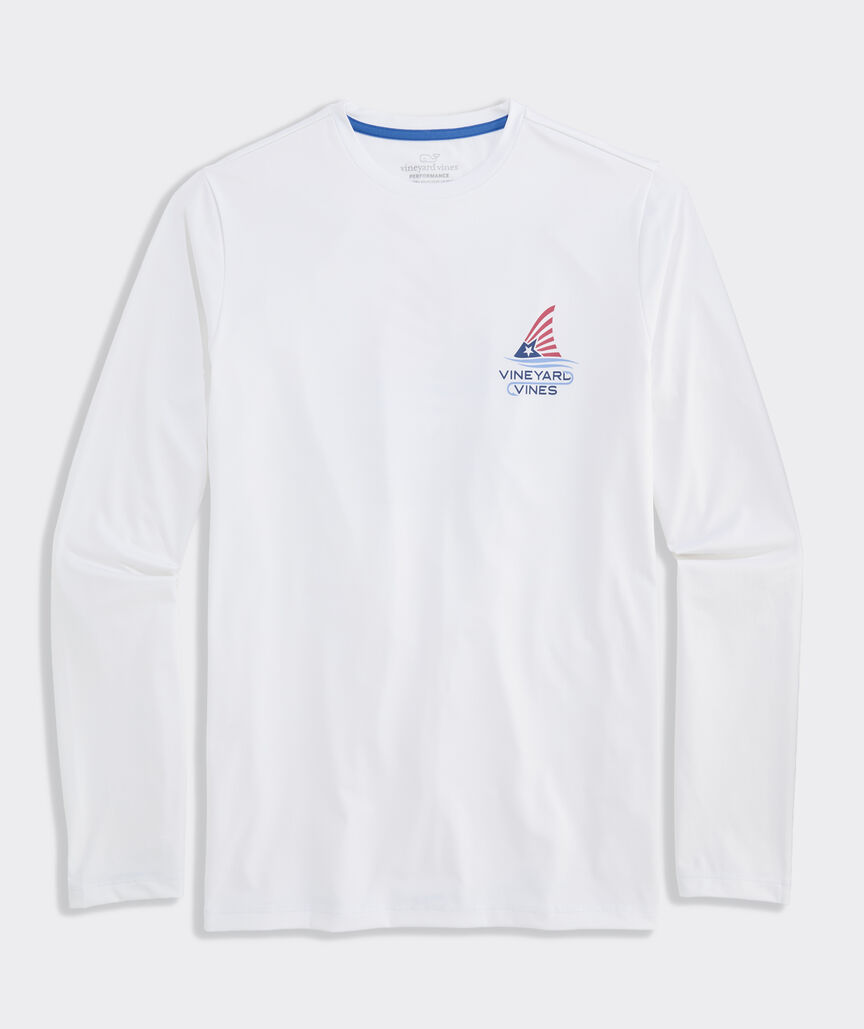 Performance USA Redfish Tail Long-Sleeve Harbor Tee