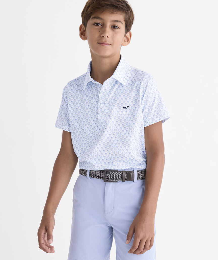 Boys' Printed Sankaty Performance Polo