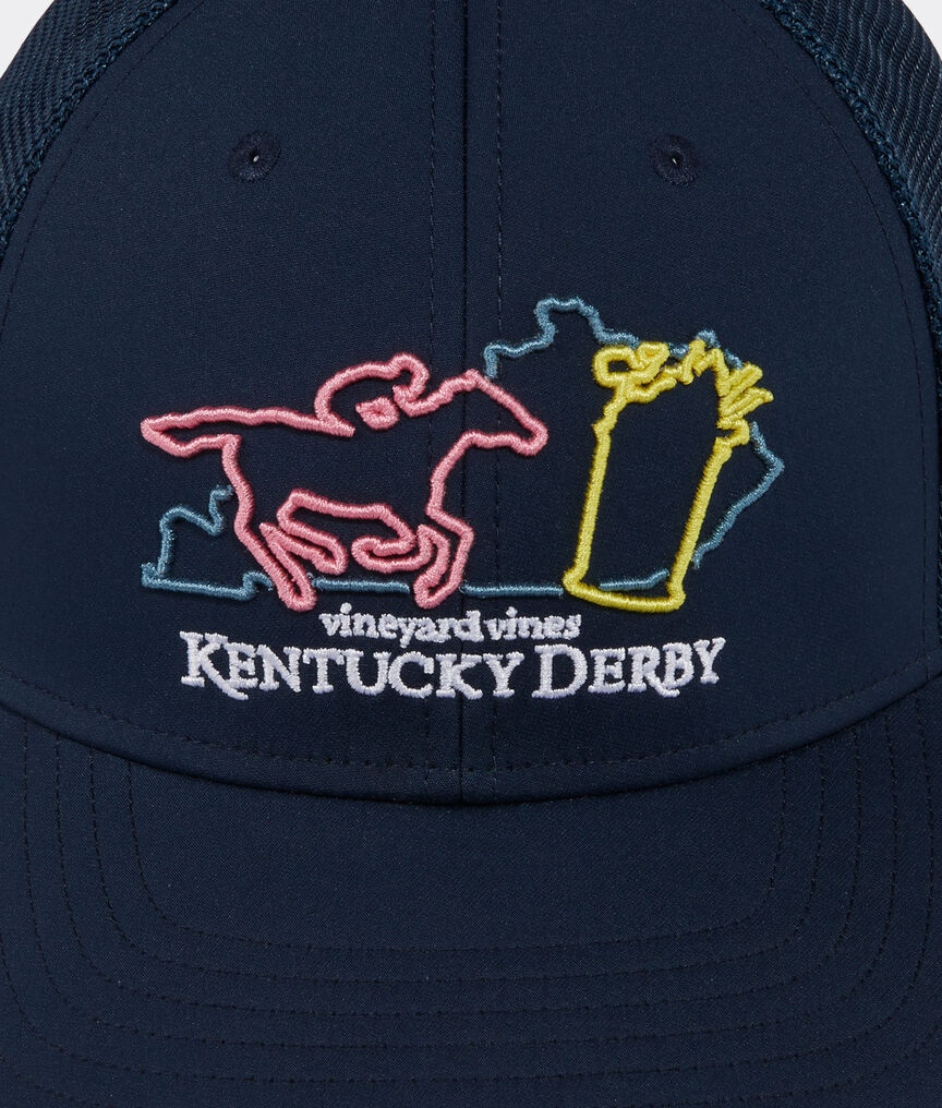 Kentucky Derby Neon Sign Performance Trucker Hat