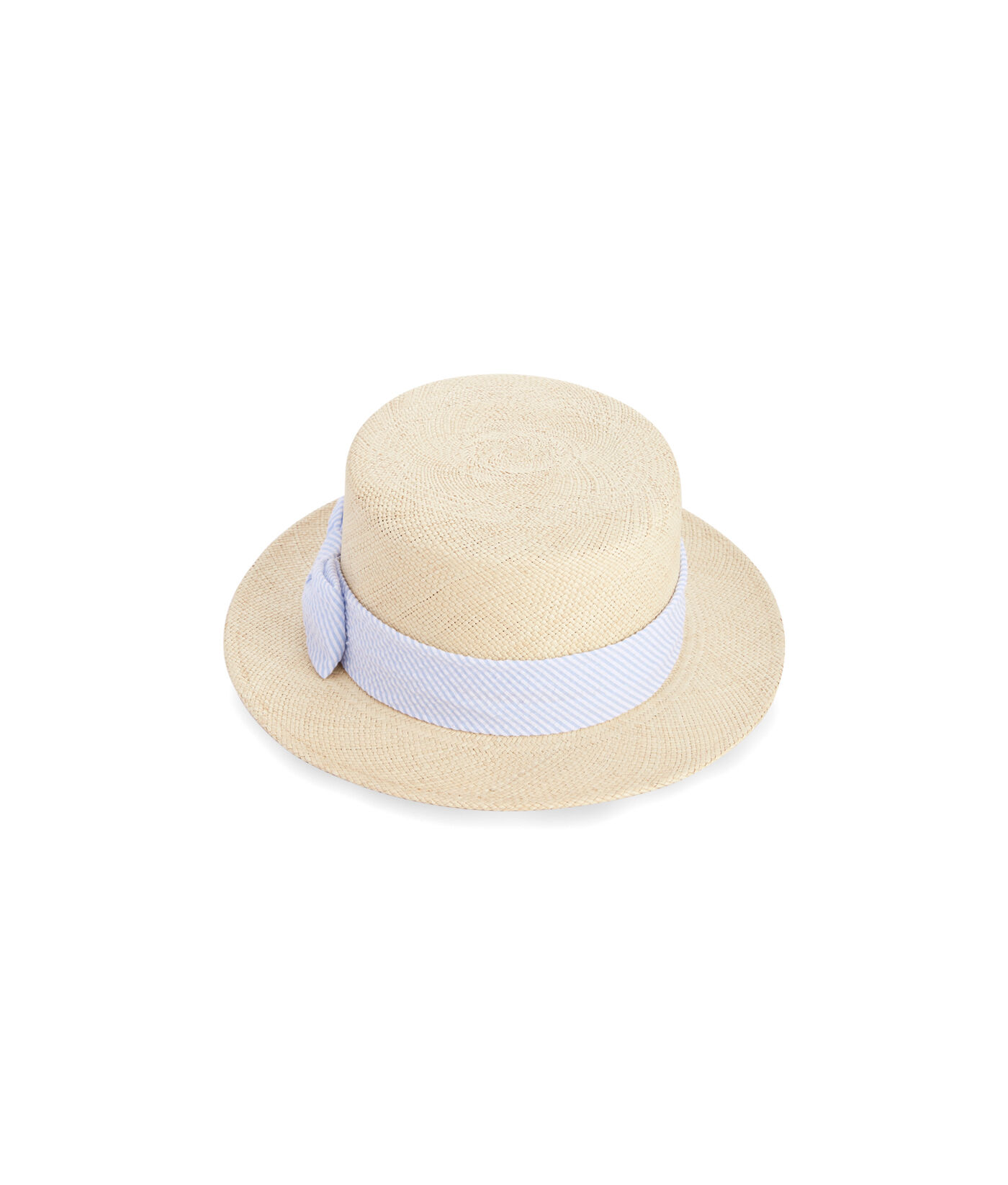 Shop Straw Derby Seersucker Ribbon Hat 