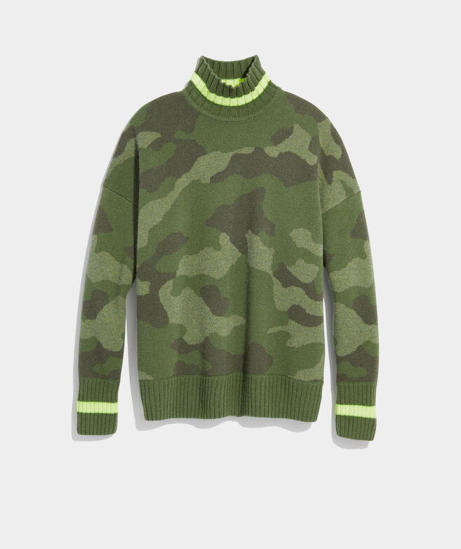 Camo Mockneck Sweater