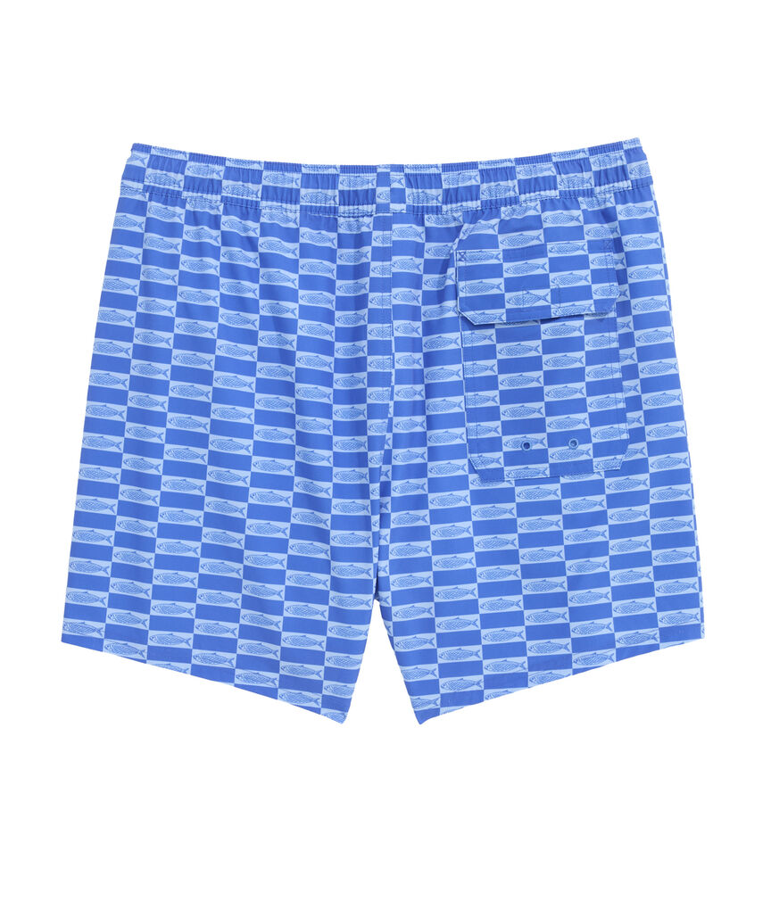 OUTLET 5 Inch Fish Checkers Chappy Trunks