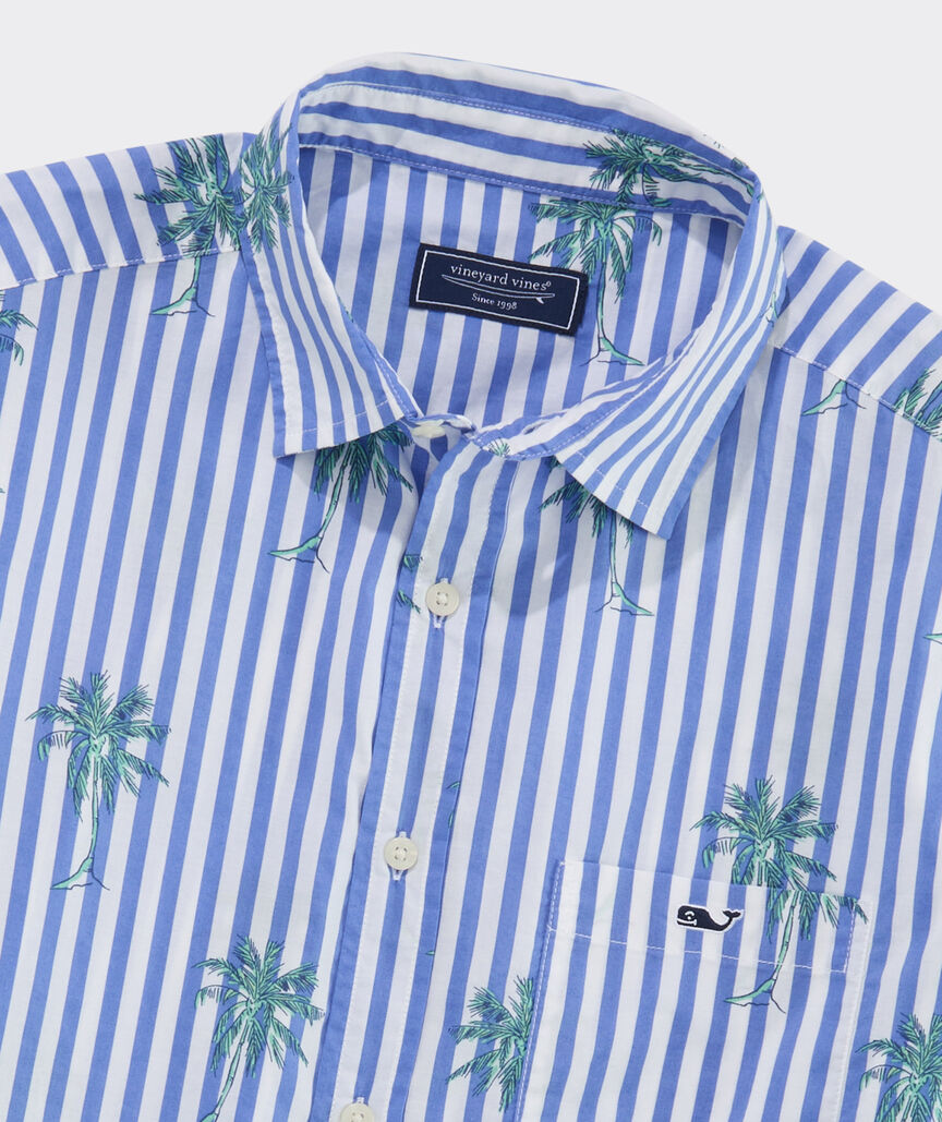 Under The Palms Cotton Short-Sleeve Shirt