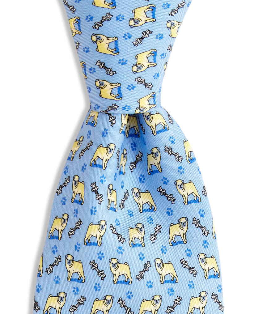 Pug Printed Tie