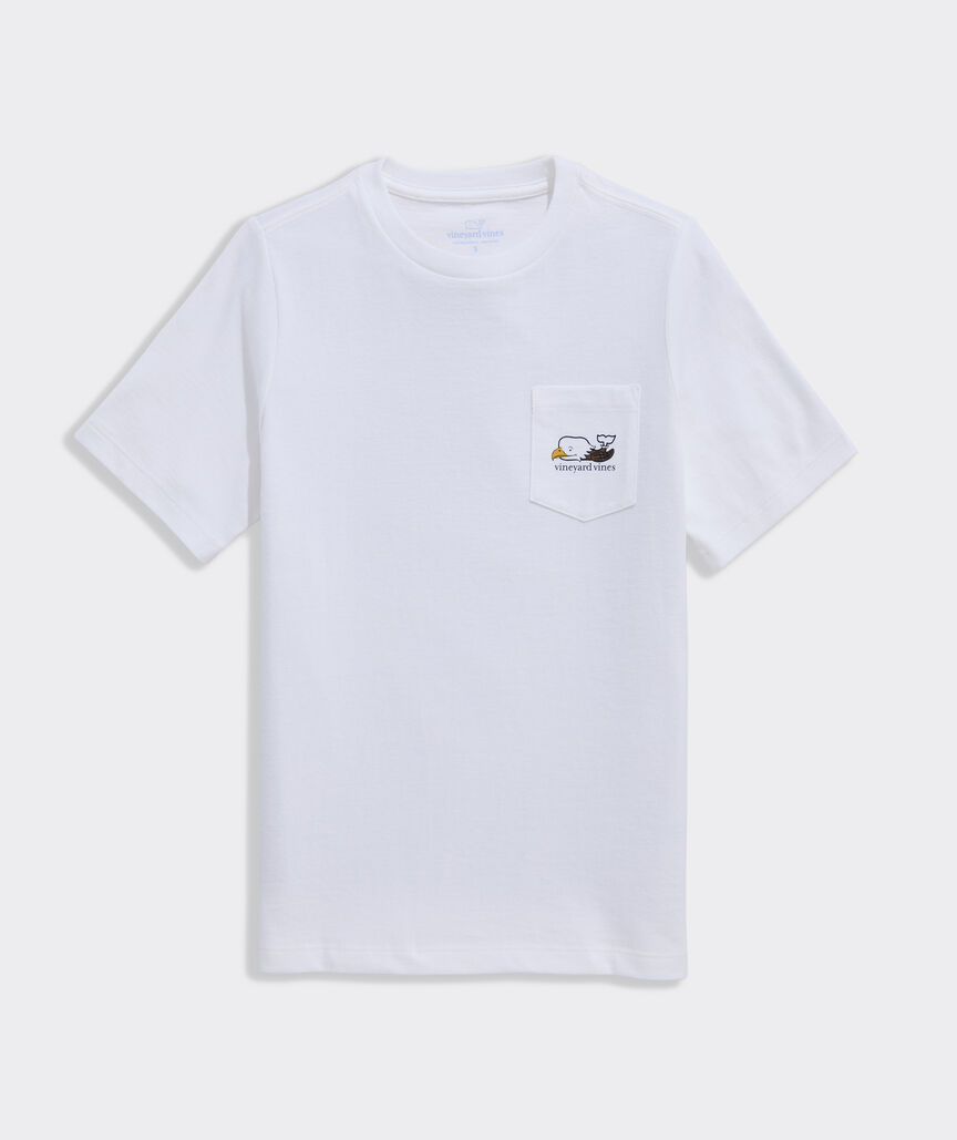 Boys' Bald Eagle Whale Short-Sleeve Pocket Tee