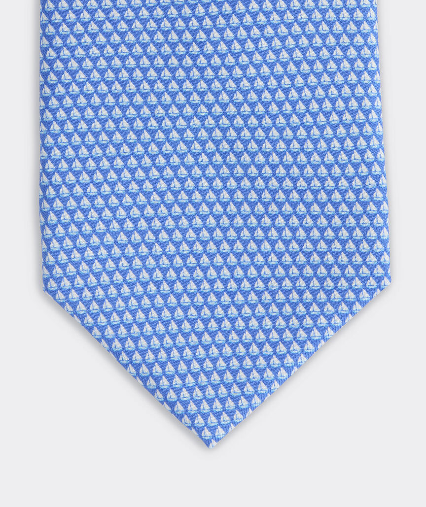 Mini Sailboats Silk Tie