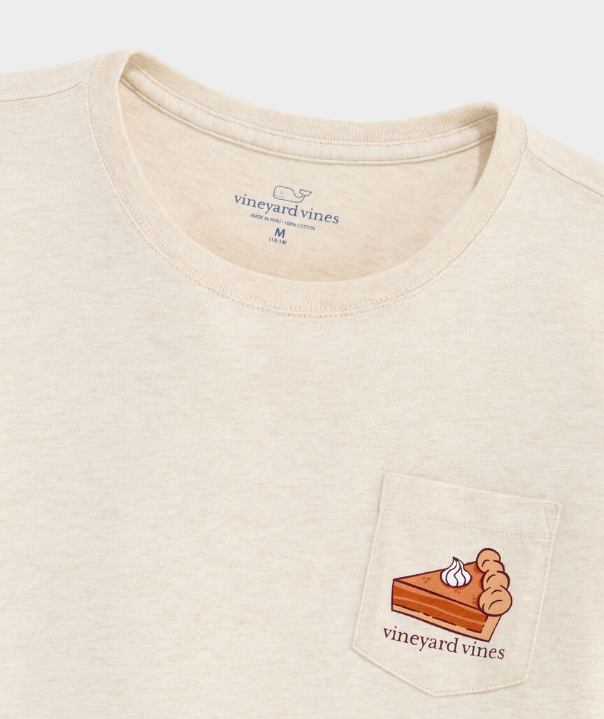 Girls' Glitter Pumpkin Pie Long-Sleeve Pocket Tee