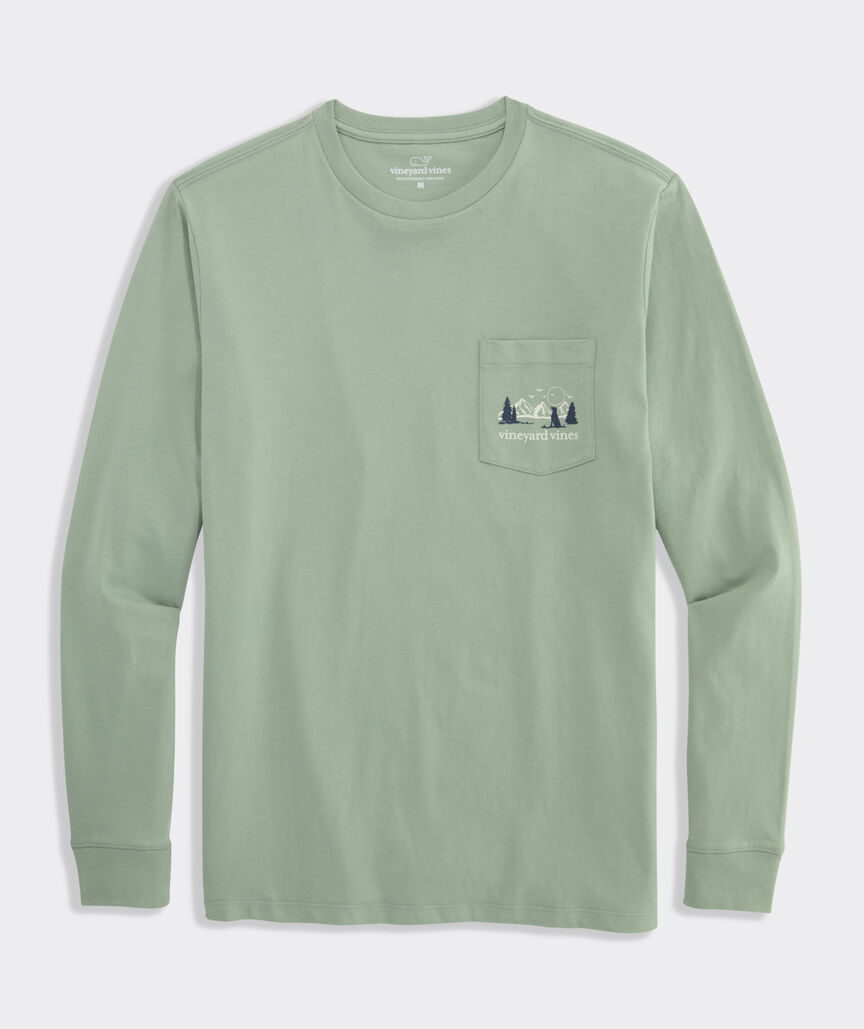 Mountain Dog Long-Sleeve Pocket Tee