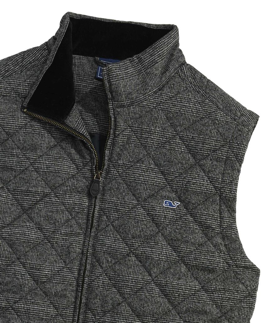 OUTLET Glen Plaid Quilted Vest