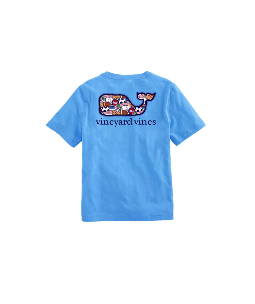OUTLET Boys' Sticker Whale Short-Sleeve Pocket Tee