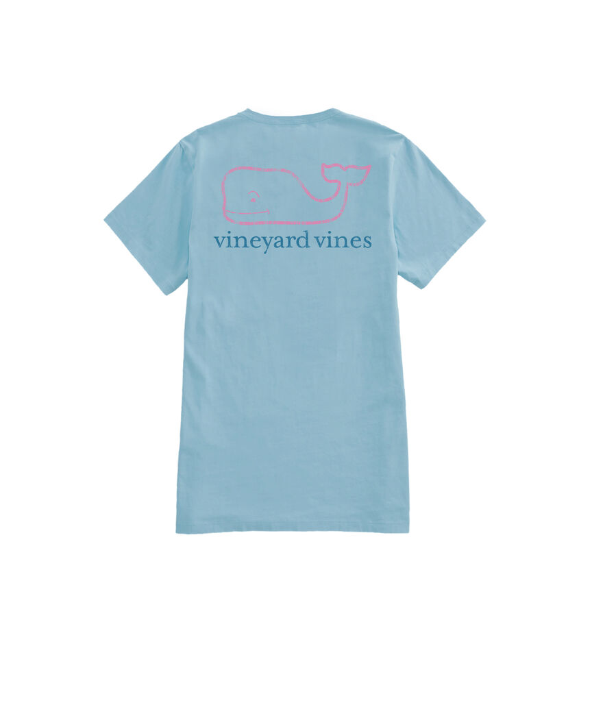 OUTLET Women's Two-Tone Vintage Whale Short-Sleeve Pocket Tee