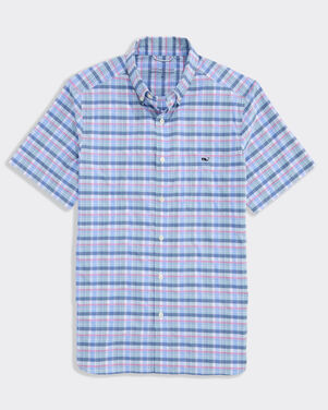 Performance Plaid Short-Sleeve Featherweight Shirt