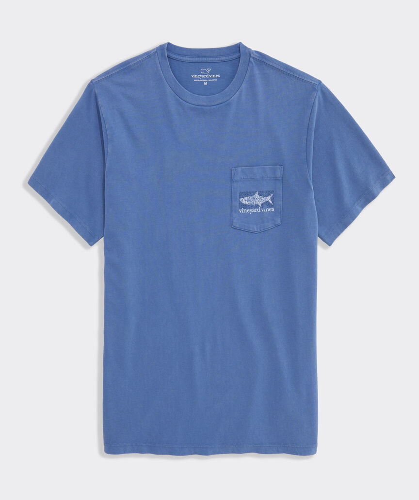 Drift-Dye Tarpon Whale Short-Sleeve Pocket Tee