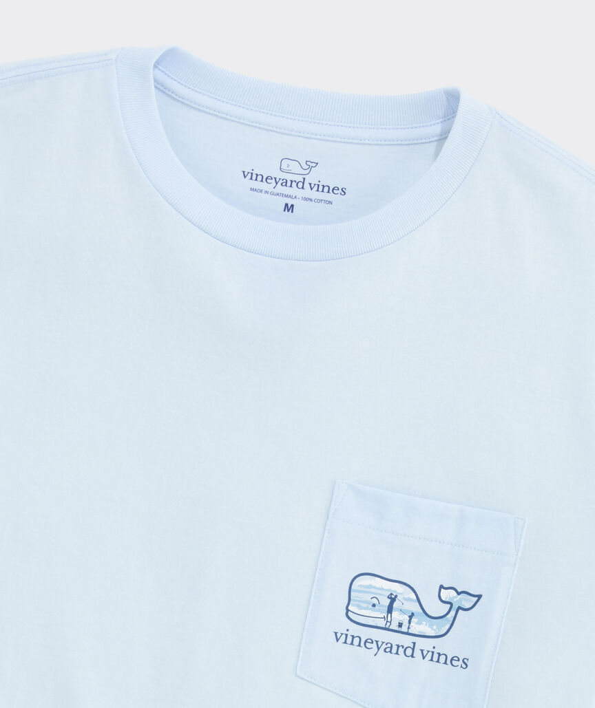 Father's Day Golf Whale Short-Sleeve Pocket Tee