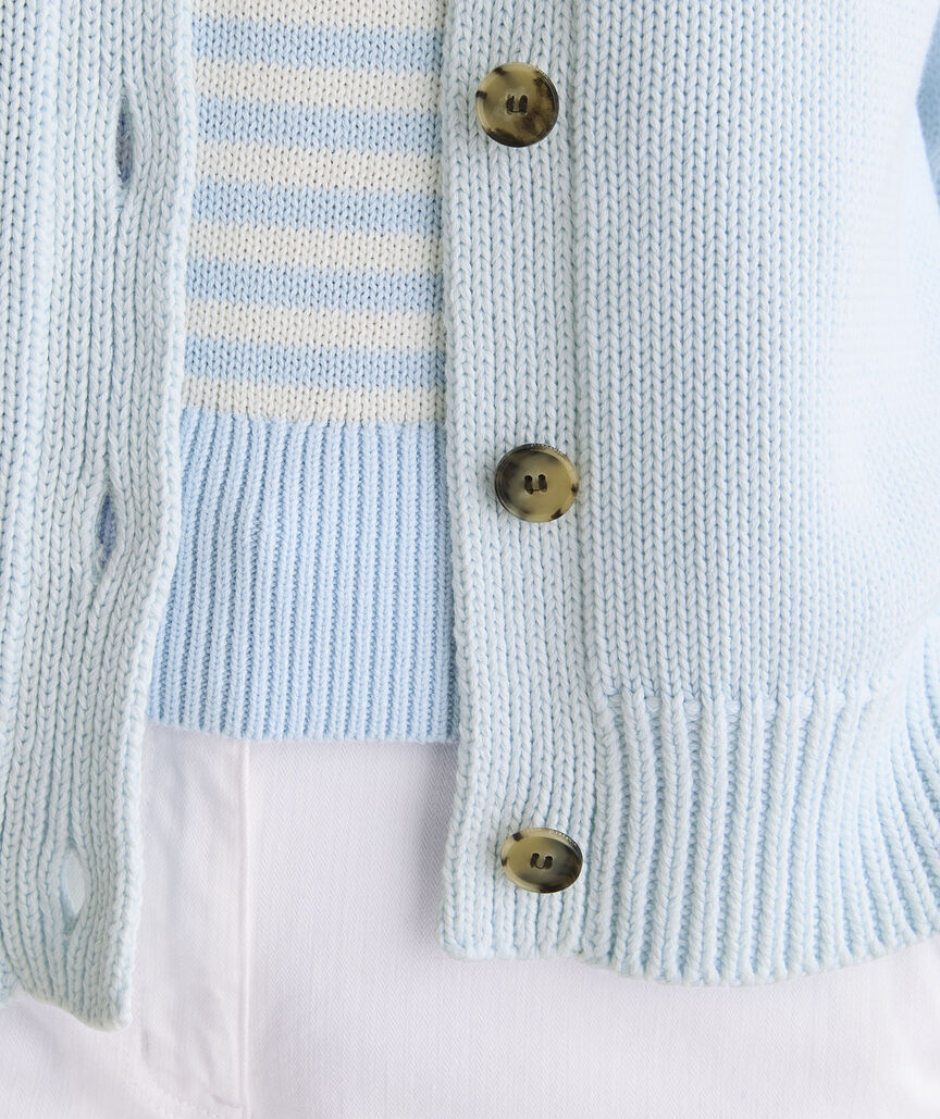 Katie Cotton Garment-Dyed Cardigan