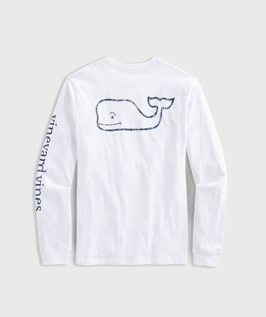 Shop Vintage Whale LongSleeve Pocket Tee at vineyard vines