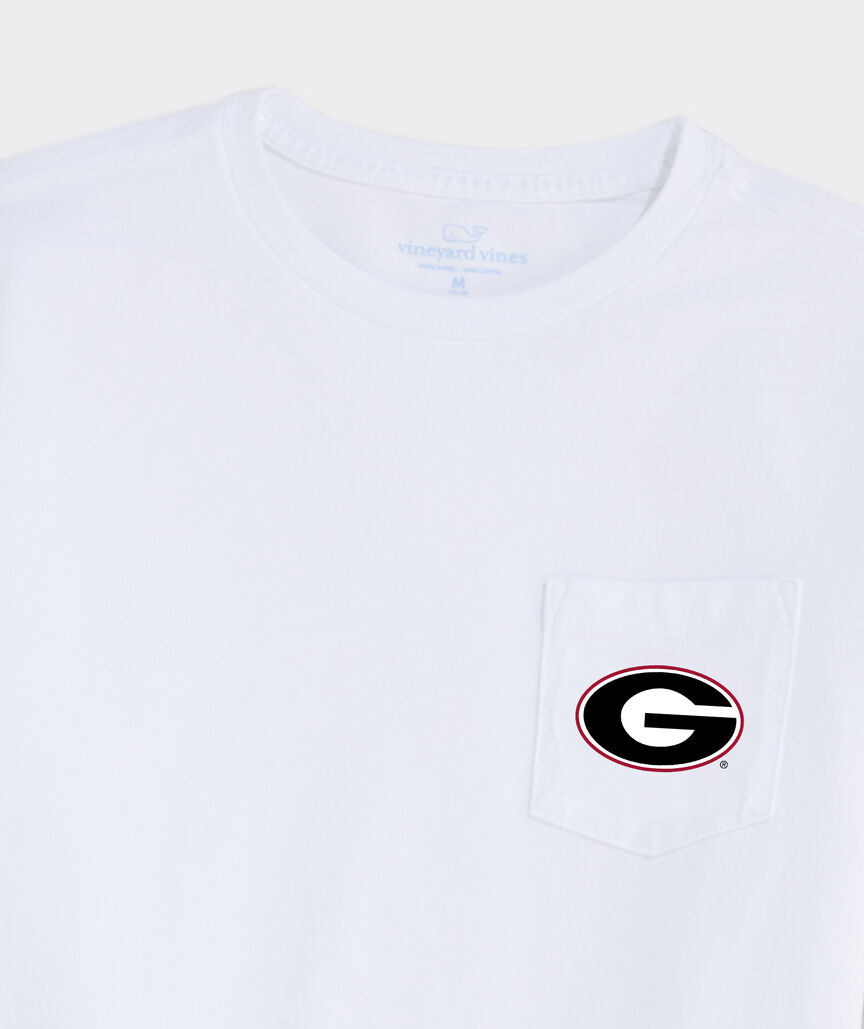 University of Georgia Boys' Football Whale Short-Sleeve Pocket Tee