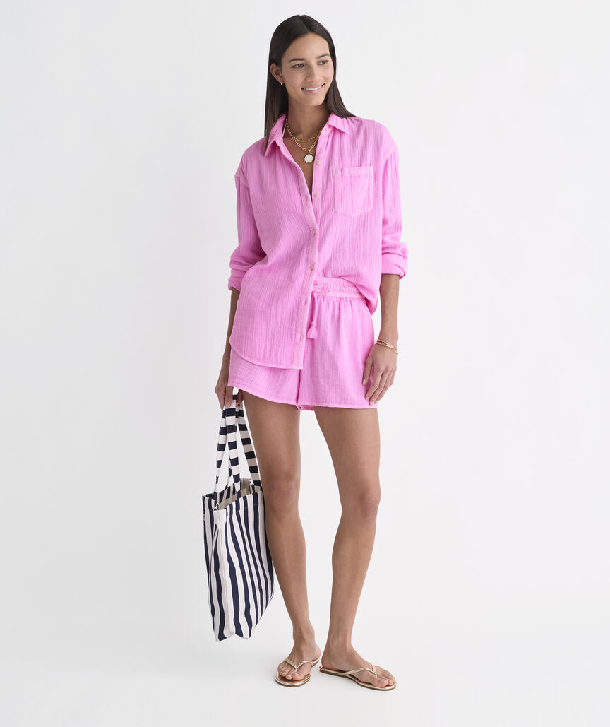 Birdie Gauze Button-Down