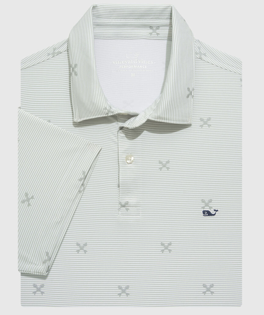 OUTLET Crossed Fishbone Performance Polo