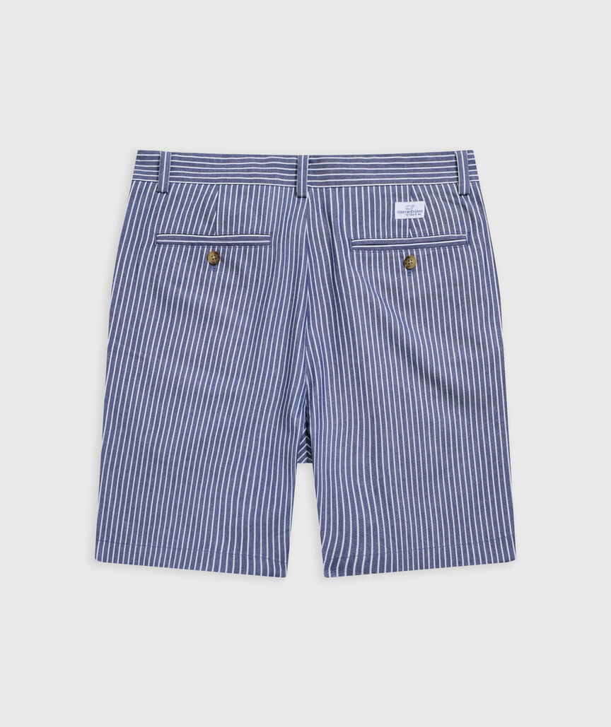OUTLET 7 Inch Striped Stretch Breaker Shorts