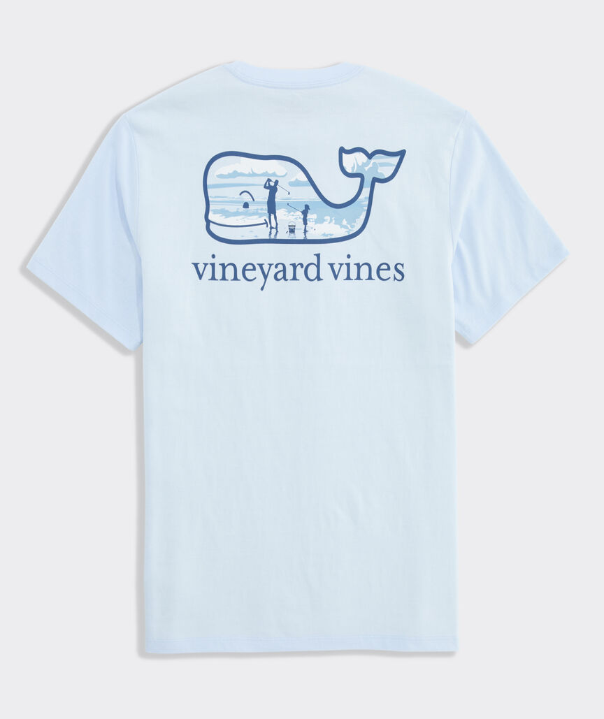 Father's Day Golf Whale Short-Sleeve Pocket Tee