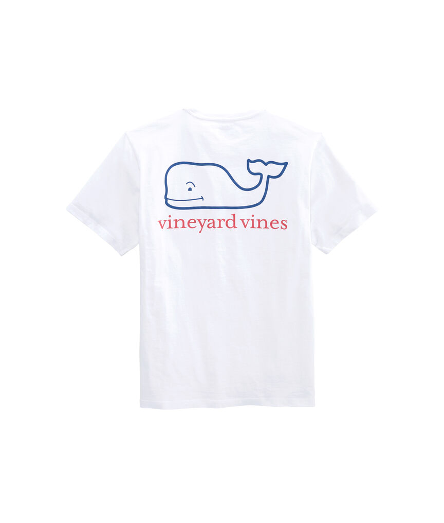 Two Color Whale Short-Sleeve Pocket Tee