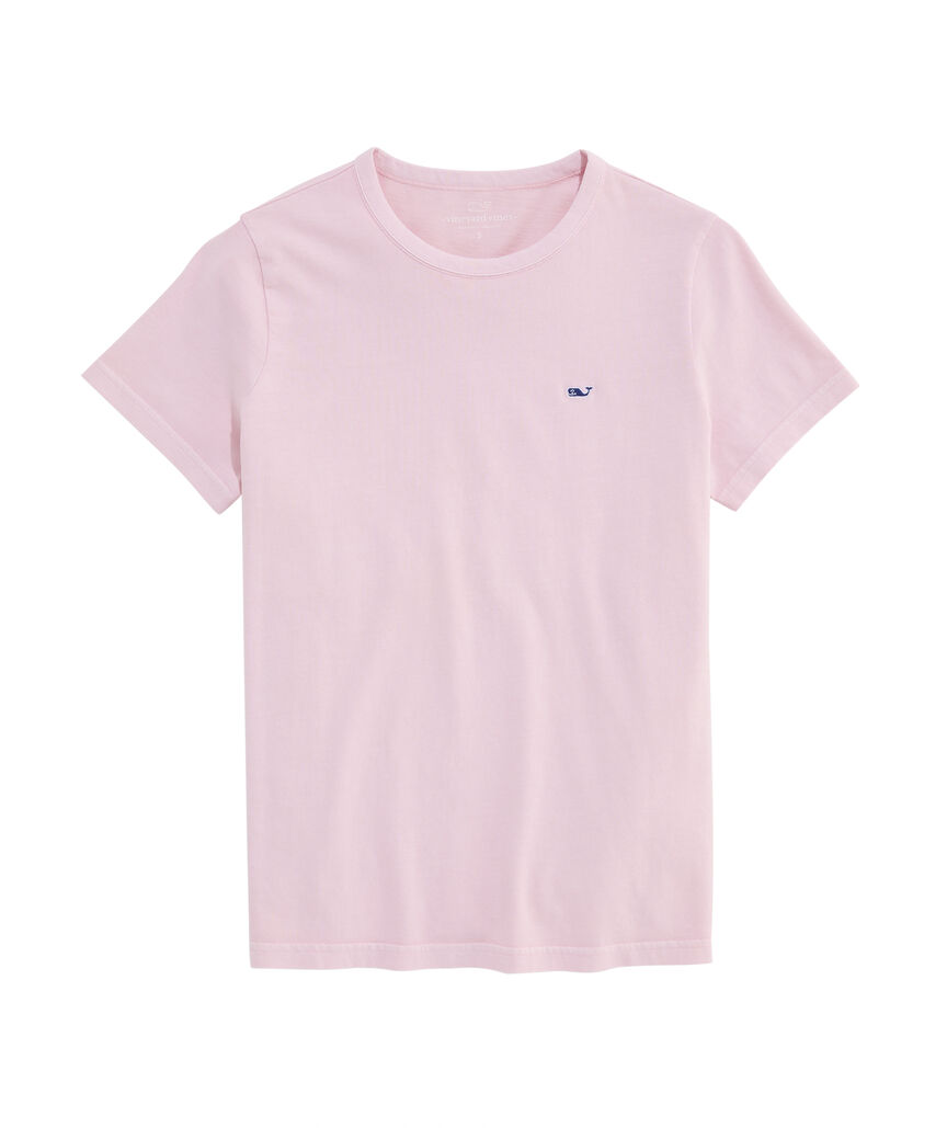 OUTLET Women's Sunwashed Whale Embroidered Short-Sleeve Tee