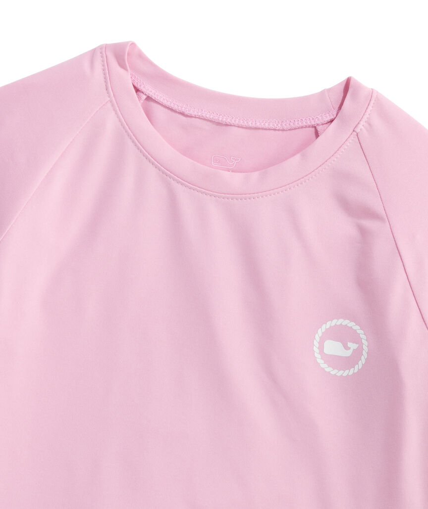 OUTLET Girls' Whale Dot Ruffle Rashguard